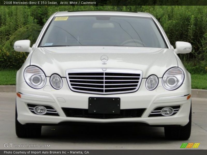 Arctic White / Cashmere 2008 Mercedes-Benz E 350 Sedan