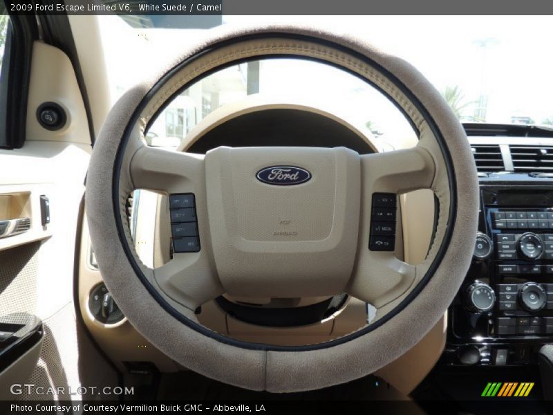 White Suede / Camel 2009 Ford Escape Limited V6