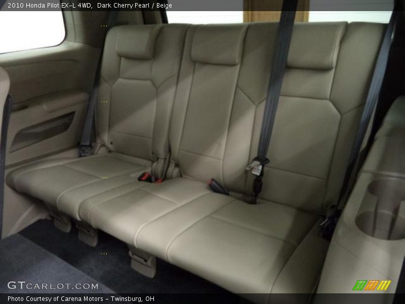 Dark Cherry Pearl / Beige 2010 Honda Pilot EX-L 4WD