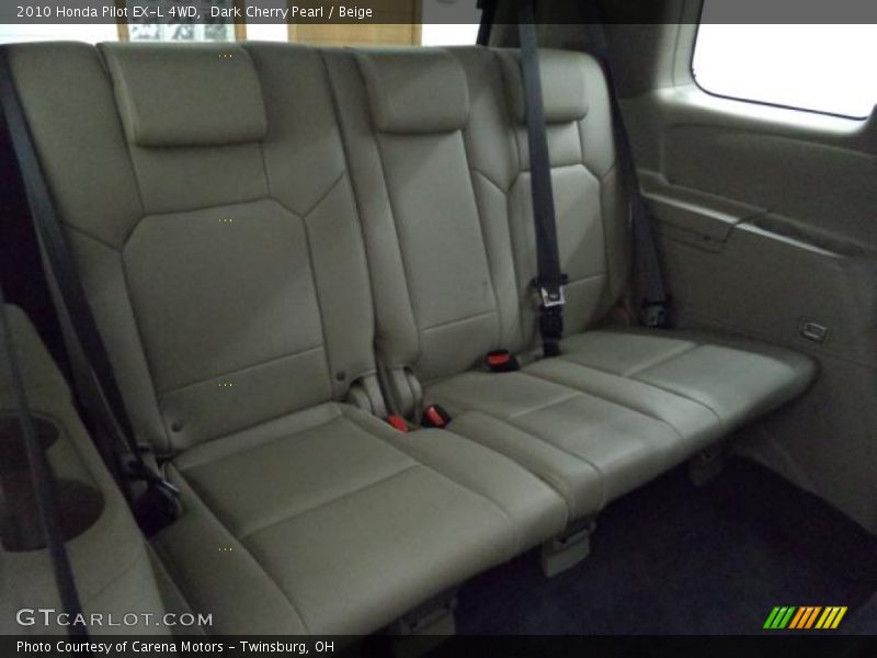 Dark Cherry Pearl / Beige 2010 Honda Pilot EX-L 4WD