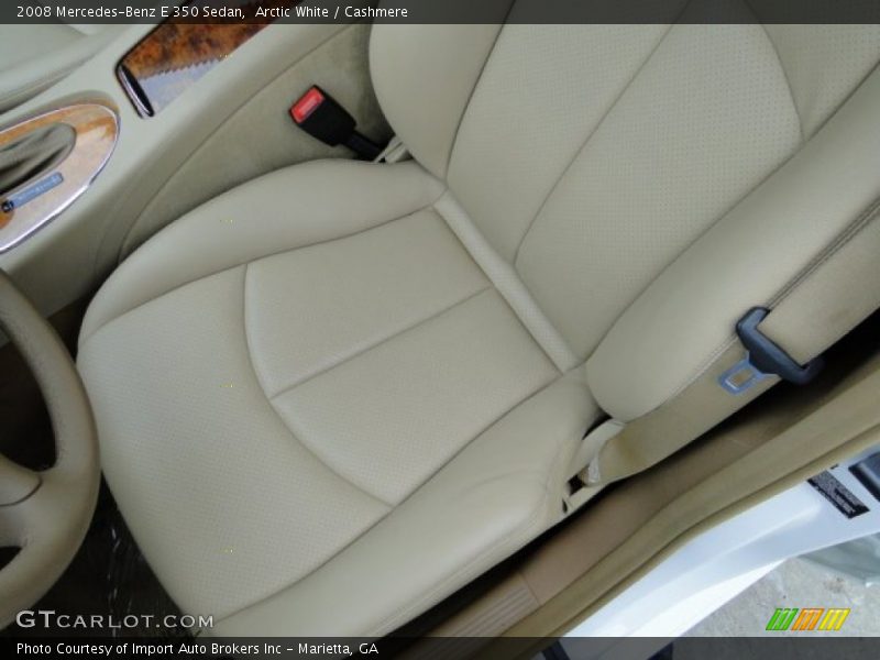 Arctic White / Cashmere 2008 Mercedes-Benz E 350 Sedan