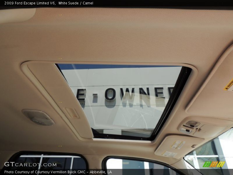 White Suede / Camel 2009 Ford Escape Limited V6