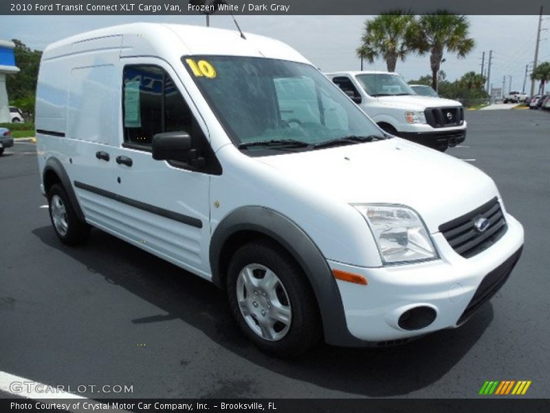 Frozen White / Dark Gray 2010 Ford Transit Connect XLT Cargo Van