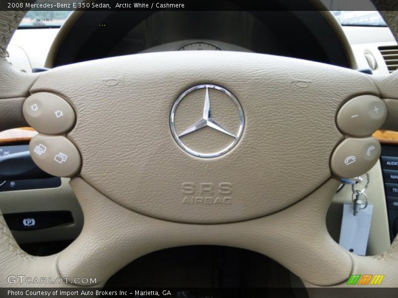 Arctic White / Cashmere 2008 Mercedes-Benz E 350 Sedan