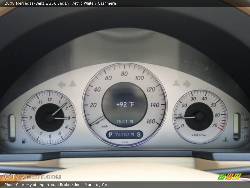 Arctic White / Cashmere 2008 Mercedes-Benz E 350 Sedan