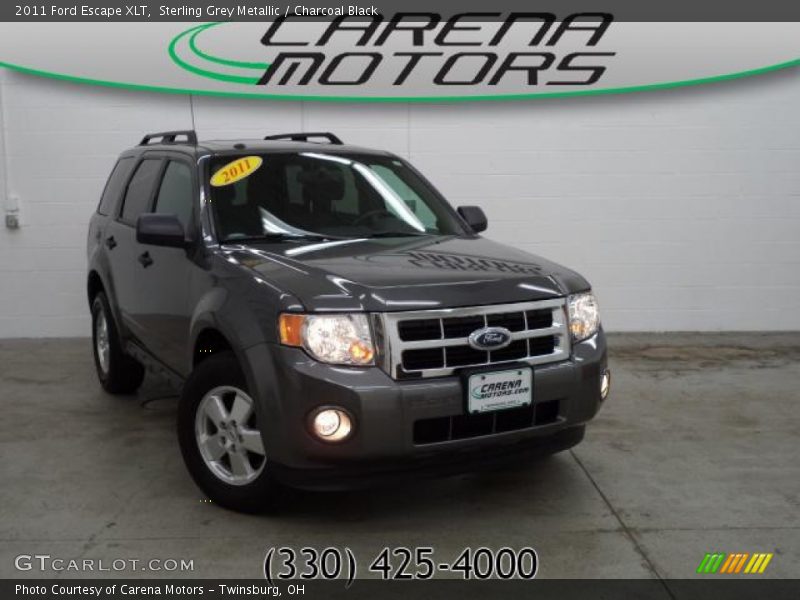 Sterling Grey Metallic / Charcoal Black 2011 Ford Escape XLT