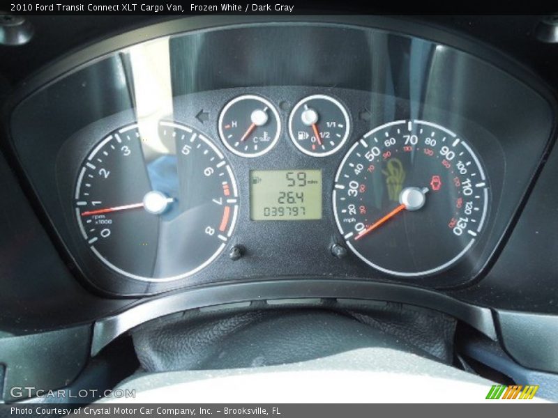 Frozen White / Dark Gray 2010 Ford Transit Connect XLT Cargo Van