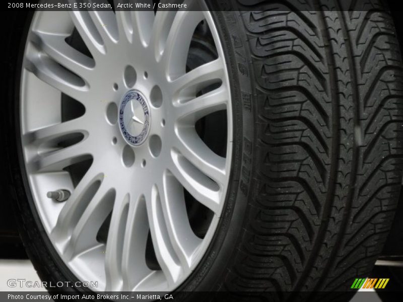 Arctic White / Cashmere 2008 Mercedes-Benz E 350 Sedan