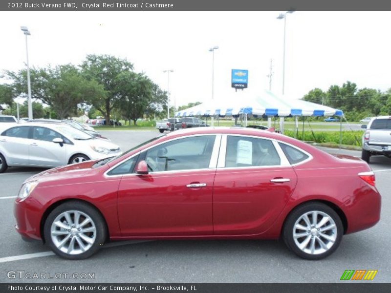 Crystal Red Tintcoat / Cashmere 2012 Buick Verano FWD