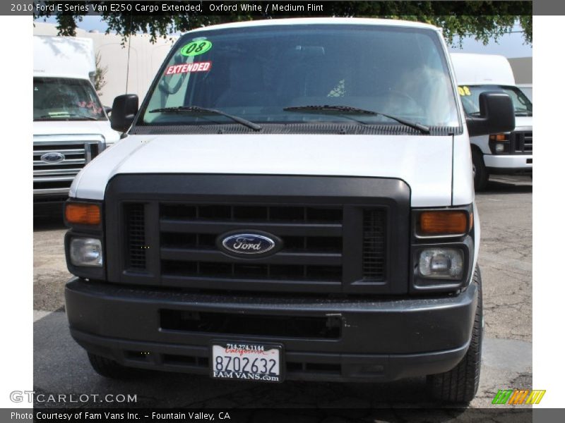 Oxford White / Medium Flint 2010 Ford E Series Van E250 Cargo Extended