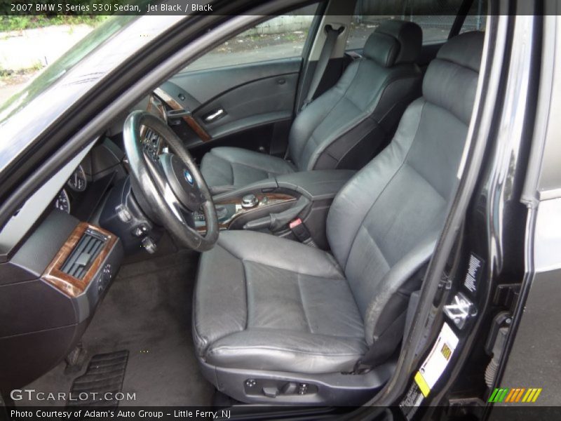 Front Seat of 2007 5 Series 530i Sedan