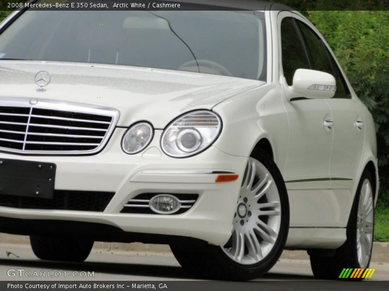 Arctic White / Cashmere 2008 Mercedes-Benz E 350 Sedan