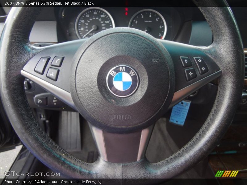 Jet Black / Black 2007 BMW 5 Series 530i Sedan