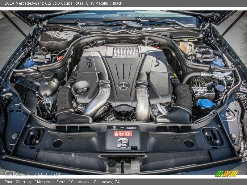 Steel Gray Metallic / Black 2014 Mercedes-Benz CLS 550 Coupe