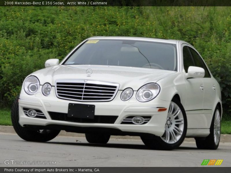 Arctic White / Cashmere 2008 Mercedes-Benz E 350 Sedan