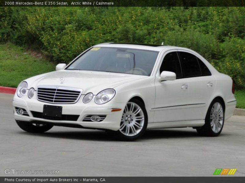 Arctic White / Cashmere 2008 Mercedes-Benz E 350 Sedan