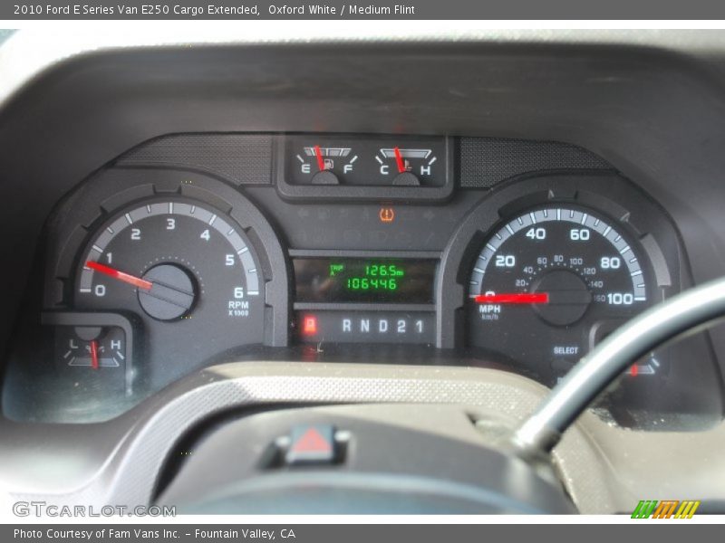 Oxford White / Medium Flint 2010 Ford E Series Van E250 Cargo Extended