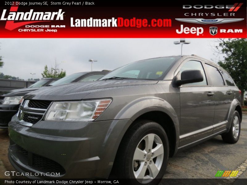 Storm Grey Pearl / Black 2012 Dodge Journey SE