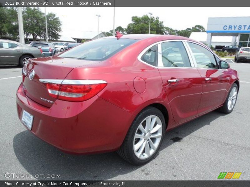 Crystal Red Tintcoat / Cashmere 2012 Buick Verano FWD