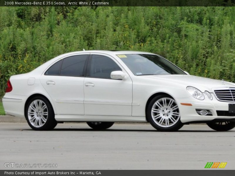 Arctic White / Cashmere 2008 Mercedes-Benz E 350 Sedan