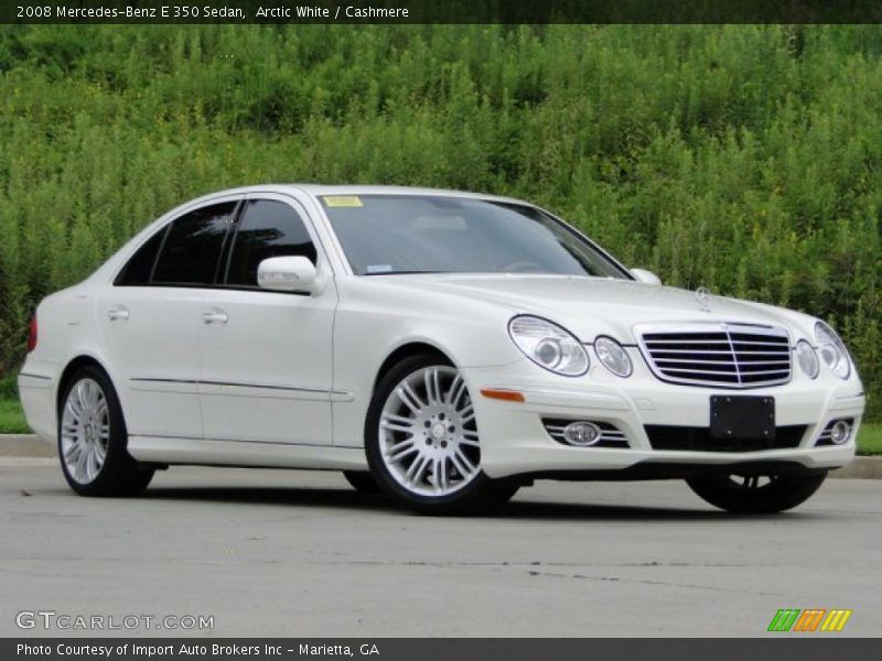 Arctic White / Cashmere 2008 Mercedes-Benz E 350 Sedan