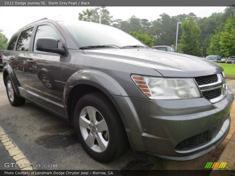 Storm Grey Pearl / Black 2012 Dodge Journey SE