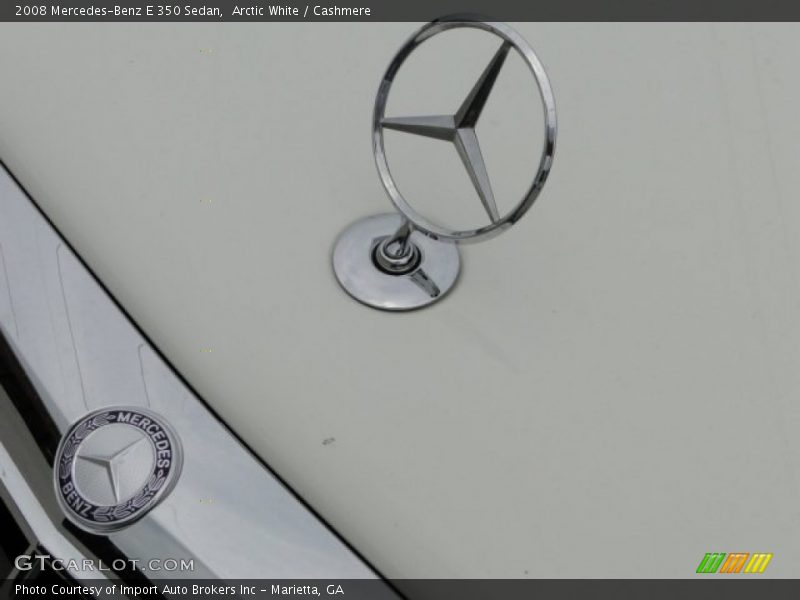 Arctic White / Cashmere 2008 Mercedes-Benz E 350 Sedan