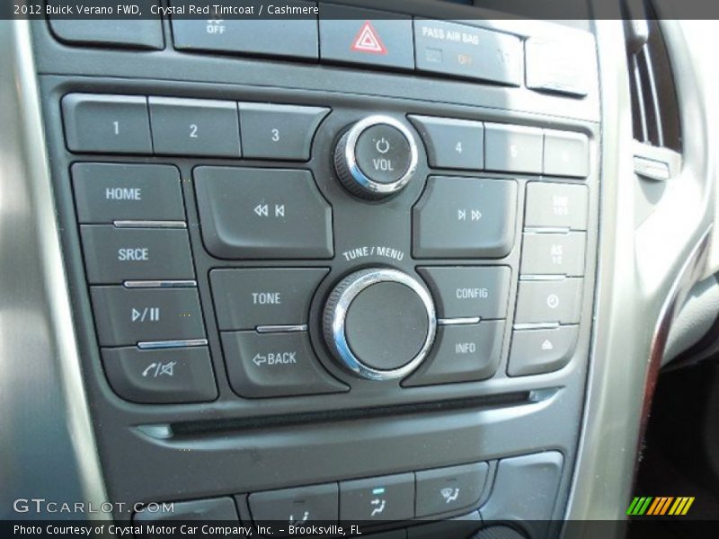 Crystal Red Tintcoat / Cashmere 2012 Buick Verano FWD