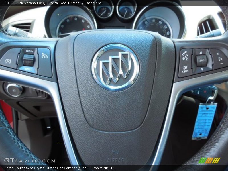 Crystal Red Tintcoat / Cashmere 2012 Buick Verano FWD