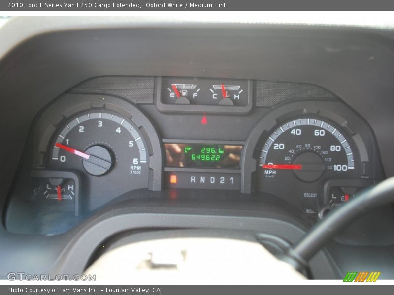 Oxford White / Medium Flint 2010 Ford E Series Van E250 Cargo Extended