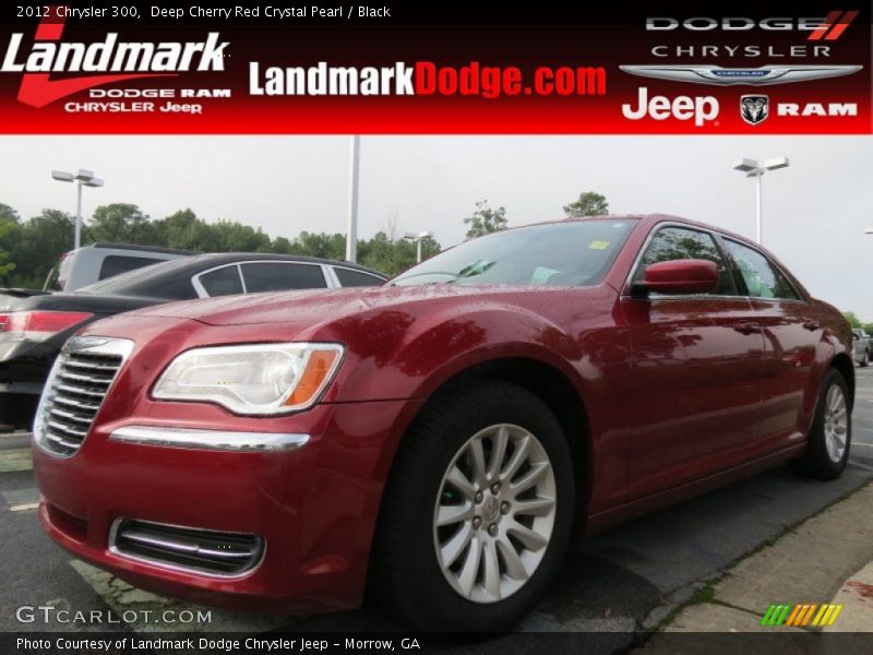 Deep Cherry Red Crystal Pearl / Black 2012 Chrysler 300
