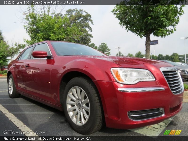 Deep Cherry Red Crystal Pearl / Black 2012 Chrysler 300