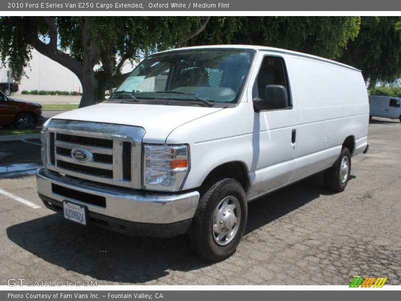 Oxford White / Medium Flint 2010 Ford E Series Van E250 Cargo Extended