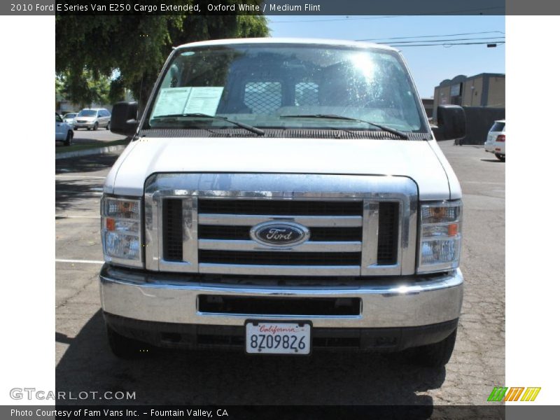 Oxford White / Medium Flint 2010 Ford E Series Van E250 Cargo Extended