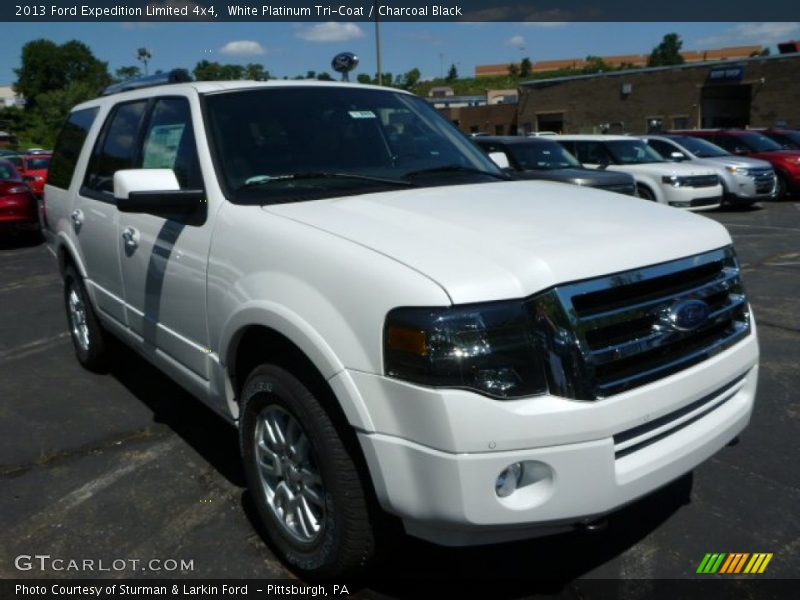 White Platinum Tri-Coat / Charcoal Black 2013 Ford Expedition Limited 4x4