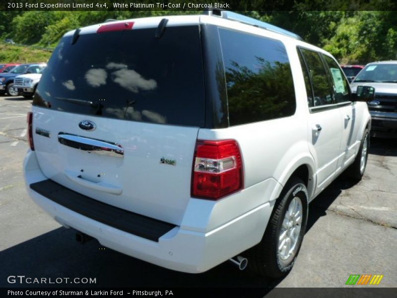 White Platinum Tri-Coat / Charcoal Black 2013 Ford Expedition Limited 4x4