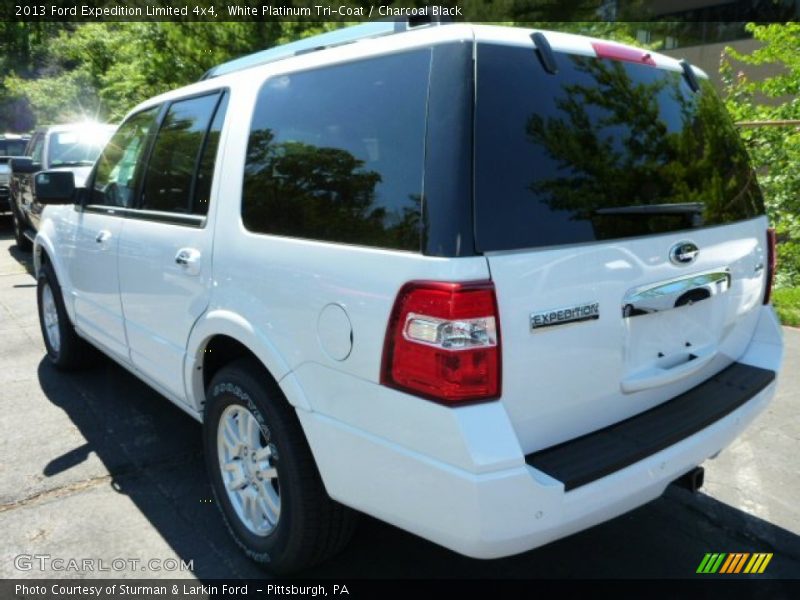 White Platinum Tri-Coat / Charcoal Black 2013 Ford Expedition Limited 4x4