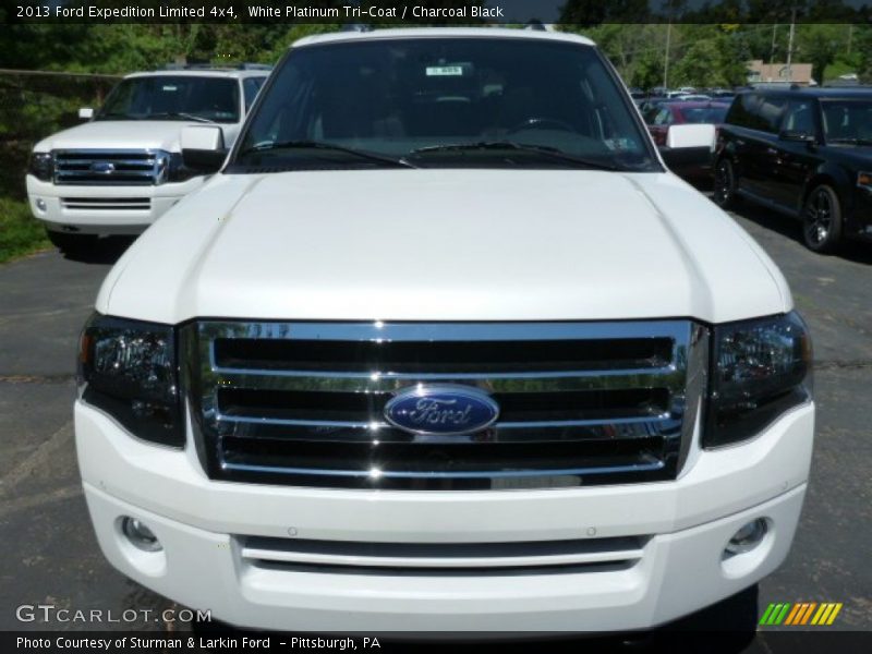 White Platinum Tri-Coat / Charcoal Black 2013 Ford Expedition Limited 4x4