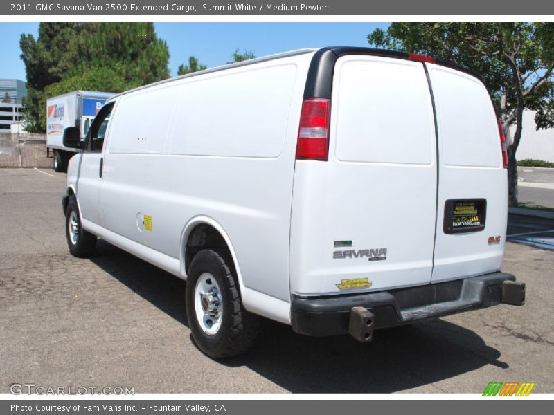Summit White / Medium Pewter 2011 GMC Savana Van 2500 Extended Cargo