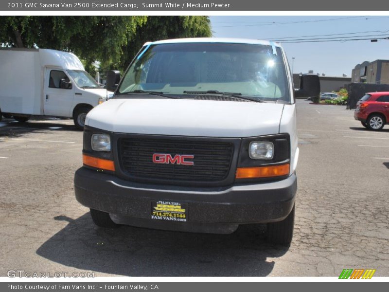 Summit White / Medium Pewter 2011 GMC Savana Van 2500 Extended Cargo