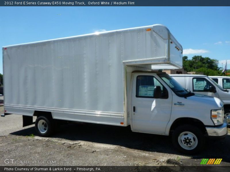 Oxford White / Medium Flint 2012 Ford E Series Cutaway E450 Moving Truck