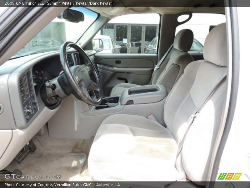 Summit White / Pewter/Dark Pewter 2005 GMC Yukon SLE