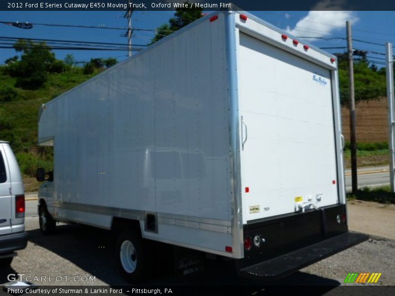 Oxford White / Medium Flint 2012 Ford E Series Cutaway E450 Moving Truck