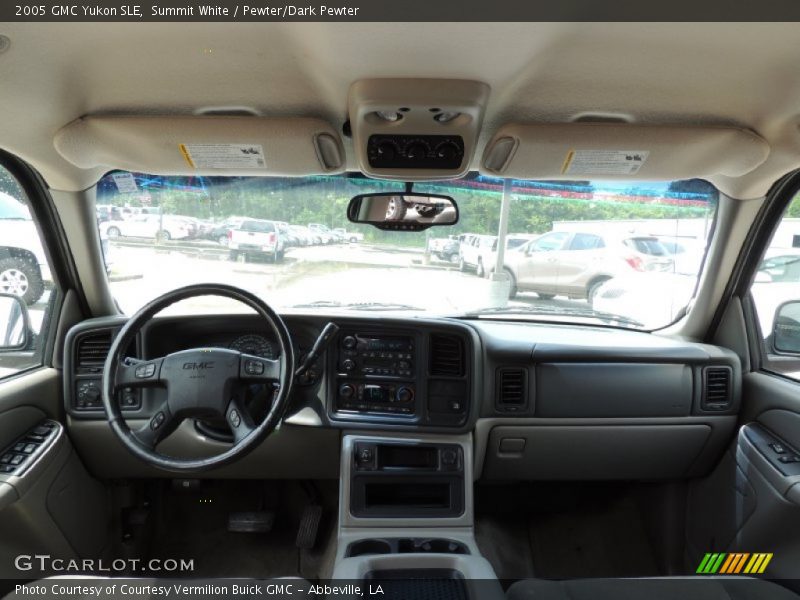 Summit White / Pewter/Dark Pewter 2005 GMC Yukon SLE