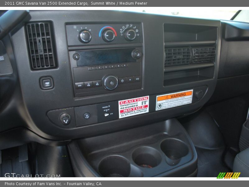 Summit White / Medium Pewter 2011 GMC Savana Van 2500 Extended Cargo