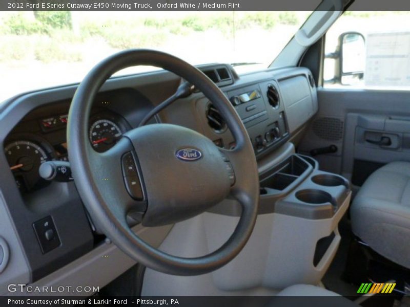 Oxford White / Medium Flint 2012 Ford E Series Cutaway E450 Moving Truck