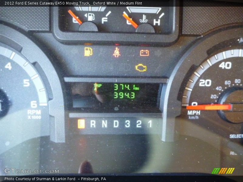 Oxford White / Medium Flint 2012 Ford E Series Cutaway E450 Moving Truck