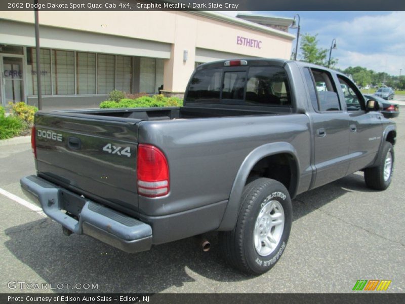 Graphite Metallic / Dark Slate Gray 2002 Dodge Dakota Sport Quad Cab 4x4