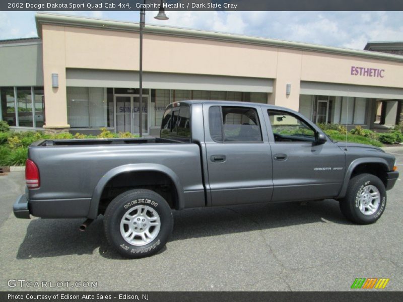 Graphite Metallic / Dark Slate Gray 2002 Dodge Dakota Sport Quad Cab 4x4