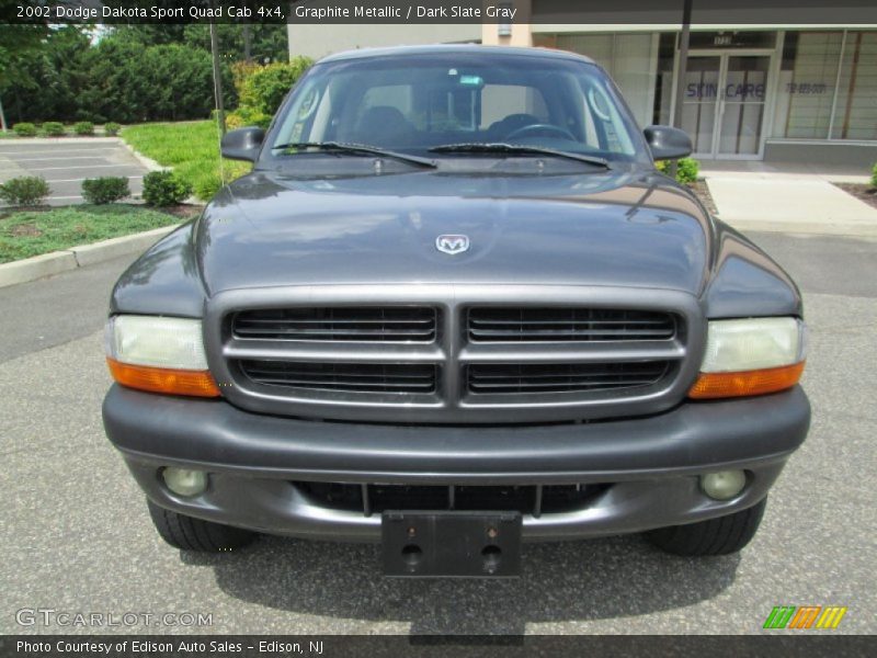 Graphite Metallic / Dark Slate Gray 2002 Dodge Dakota Sport Quad Cab 4x4